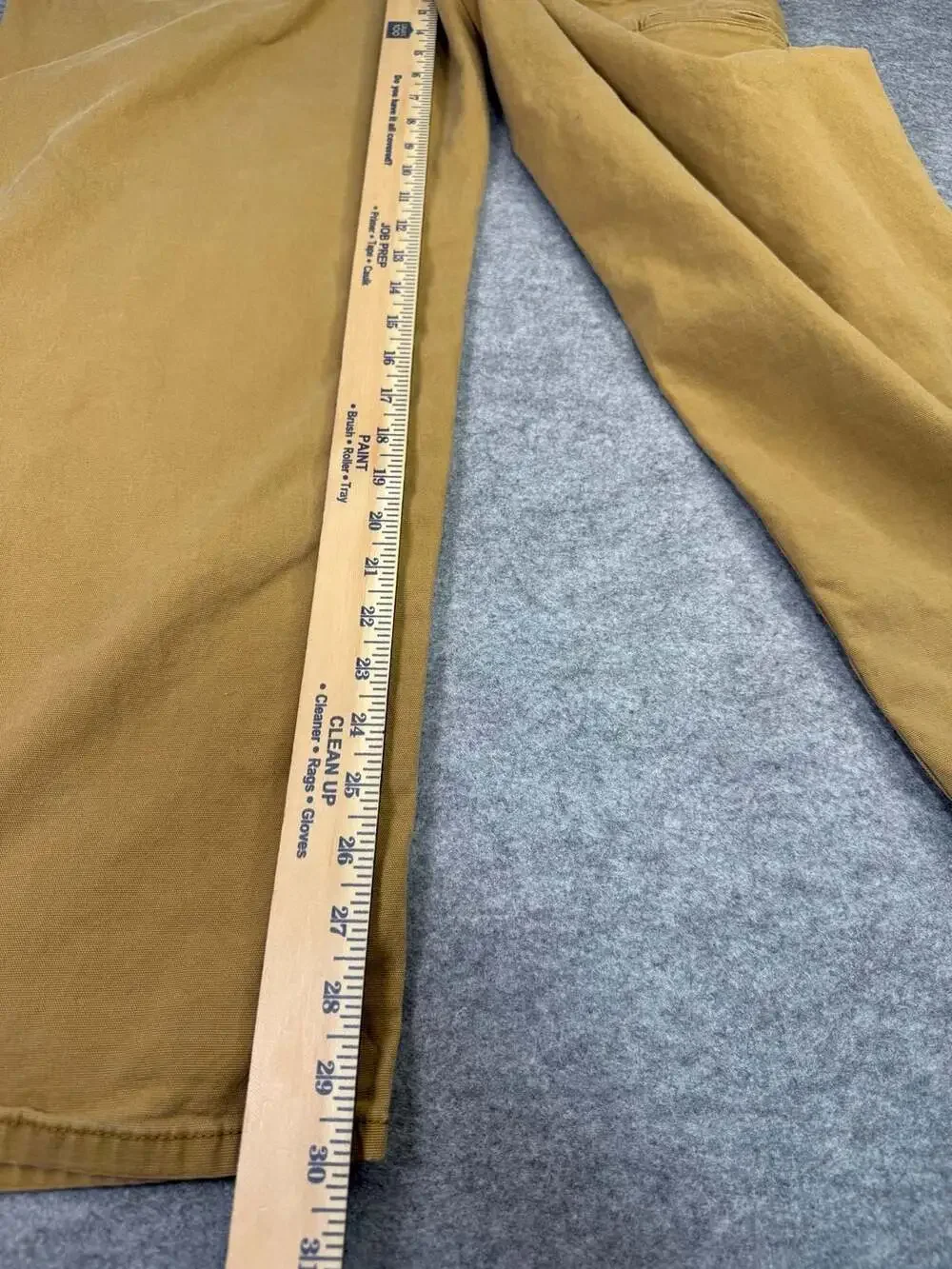 Carhartt Rugged Flex Canvas 5-Pocket Work Pant Size 44x30 Brown Relaxed Fit